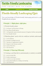 Photo of quiz page